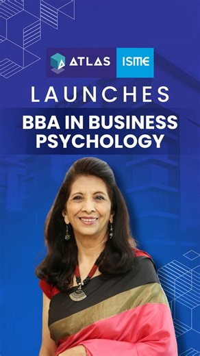 @atlas_isme on Instagram: "ISME Launches BBA in Business Psychology An undergraduate programme that brings together business fundamentals and psychological insights, enabling students to understand human behaviour, decision-making, leadership, and workplace dynamics in real-world business contexts. Admissions open. Apply now. #ISME #ATLASISDI #ATLASSkillTechUniversity BBA BusinessPsychology UndergraduateProgramme FutureReady BehaviourAndBusiness HigherEducation AdmissionsOpen ApplyNow"