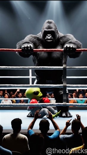 Alien Tries to Coach a Gorilla… Instantly Regrets It 😳🥊