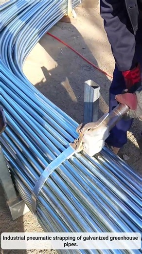 Industrial Greenhouse Pipe Strapping!