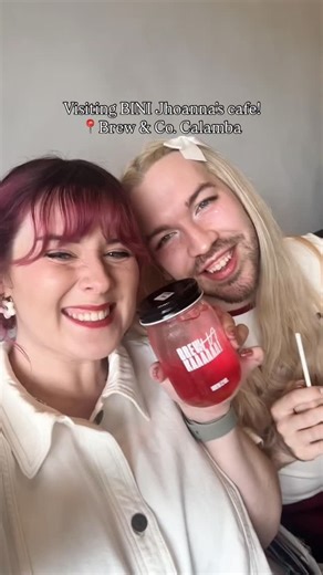 Ambrielle ✨ on Instagram: "We had an amazing time visiting @brewandco.calamba yesterday with our fellow international reactors! 💗 We received the warmest welcome from @bini_jhoanna ‘s parents (literally the cutest humans on the planet) and the rest of the staff! We tried so many yummy drinks and food- my favorite was the Bloom Fizz and Doki’s was the strawberry matcha! Also the buffalo wings? I’ll be dreaming of those until next time. Thank you so much po! 💕"