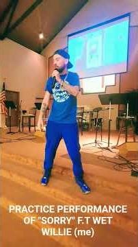 Performed "Sorry" ft Wet Willie at the church (first time) 💪💯♥️✝️🙏