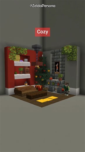Minecraft: Christmas Room Ideas #shorts #minecraft