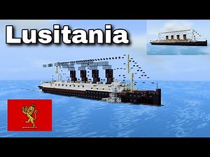 RMS Lusitania (v1-3) (Ocean Liner) | Minecraft Tutorial | 1:5 Scale