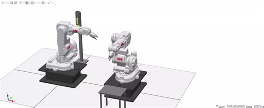More on ABB's RobotStudio, two IRB140 robots performing a simple pick &amp; place task! | Hasan Ismail