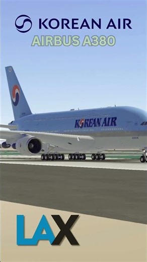 Korean Air A380 Goes FULL POWER! Massive Superjumbo Takeoff from LAX | Infinite Flight