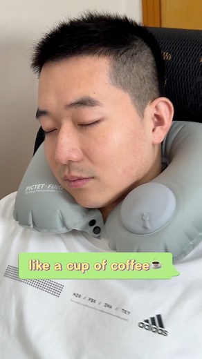 Neck Relief Anywhere: Inflatable Pillow for Travel & Work From Home 💻 | Outdoor Product