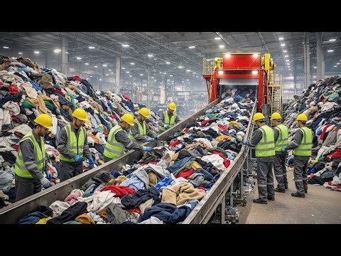 How Ralph Lauren’s Recycling Machines Make New Clothes From Used Appare (Full Process)