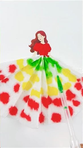 Oh wow! The colors exploded into a rainbow princess dress! 💥🌈 #shorts #coloring #princess #rainbow