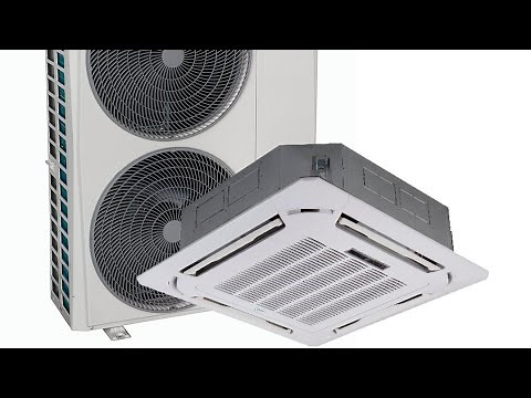 How to install a cassette-type air conditioner.