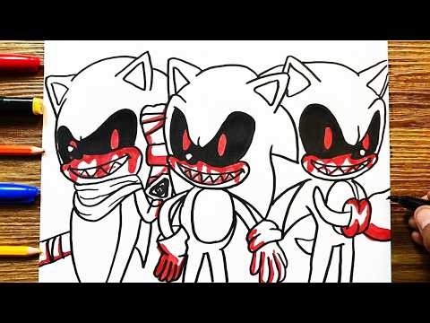 COMO DIBUJAR a VERSIONES de SONIC EXE
