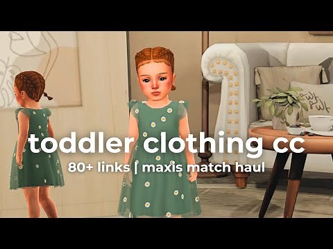 female toddler clothes cc haul (80+ links!) | sims 4 cc finds
