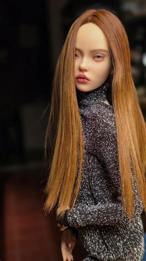 Little model Adele ✨ Big style in tiny details 💫 POV: she knows she’s an icon #dollfashion #bjd #bjddoll #doll #лялька