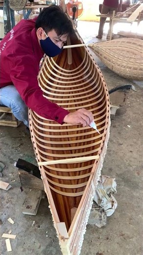🛶 Joining the Ribs | Crafting the Soul of a Wooden Canoe