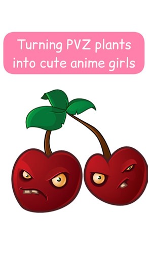 ✿୨୧🩷Nori | Anime art | Bday Dec 20🩵୨୧✿ on Instagram: "I turned cherry bomb form pvz into anime girls!! 🍒 #plantsvszombie #gijinka #animeart #originalcharcter #artchallenge"