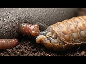 Earthworm vs Leafcutter Ant Patrol – Amazon Ambush #insects #amazon #forest