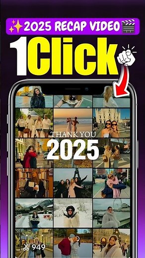 How to make 2025 Recap video | Capcut Template | Just 1 click 👆