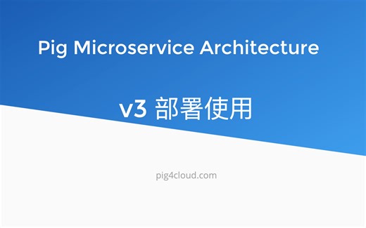 pig4cloud 微服务入门教程