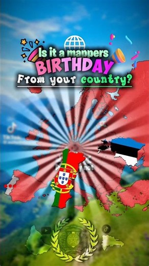 🇵🇹 🇪🇪🎉 |Is it a mappers birthday June 10th #historyexplained #trending #mapping ‪@max.geography‬