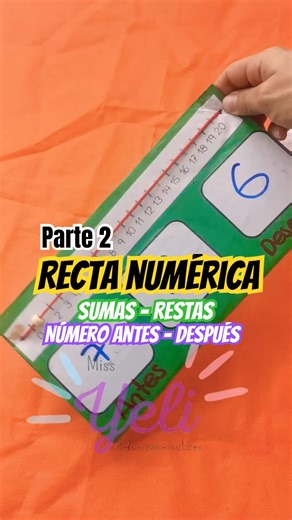 PARTE 2: Enseña RECTA NUMÉRICA , número antes - después, sumas y restas