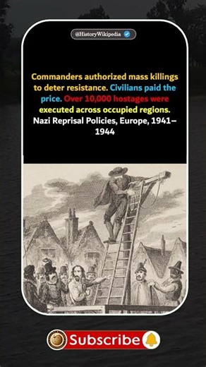 The Executions Ordered by Fear 📜 #WWII