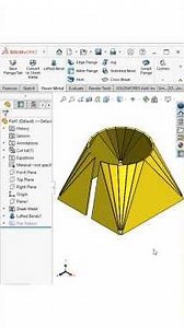 Sheet Metal Lofted Bend in SolidWorks | Easy Method