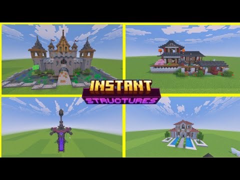 "INSTANT STRUCTURE " Minecraft pe 1.21 || instant structure mod || XenoGaming