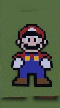 How to build a Super Mario pixel art in minecraft 1.21.11 Part 2