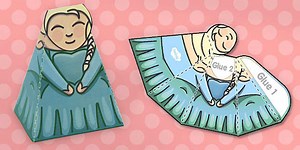 Simple Winter Princess Paper Model