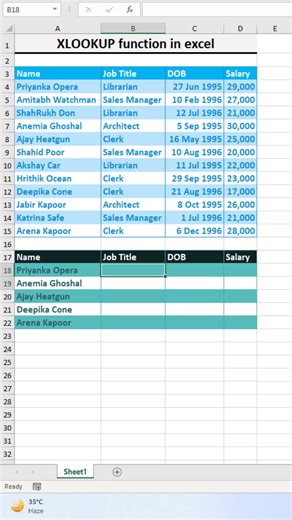 Lookup several values in excel with just one formula! 💯 #excel #formula | Time to Office