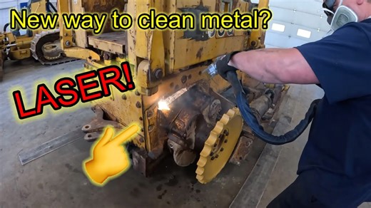 Watch this powerful laser clean like magic