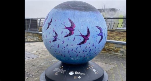 National art project comes to Cornwall with gifting of symbolic globe for the Penryn Campus
