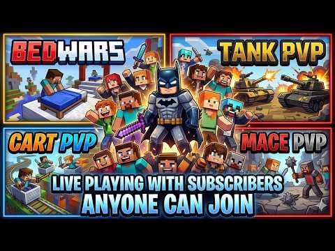 Live Minecraft Playing With Viewers || Java + Bedrock || HEADHACHI SMP