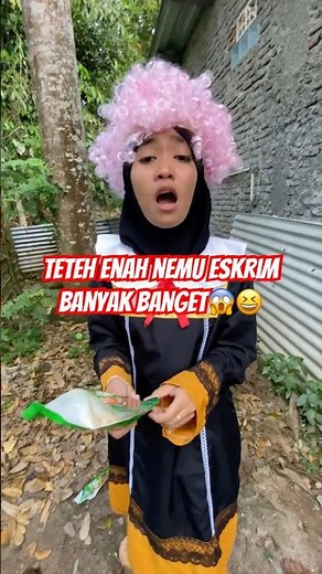 teteh enah nemu eskrim banyak banget😱😆 #trendingshorts #trending