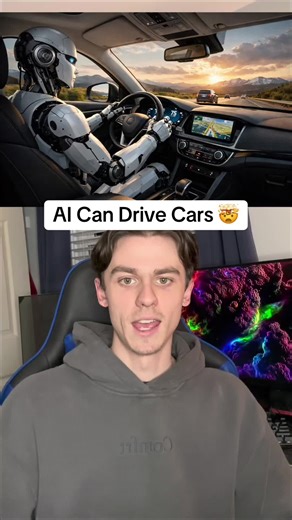 Ai can now drive cars 🤯 #ai #aitools #artificialintelligence #news #fyp