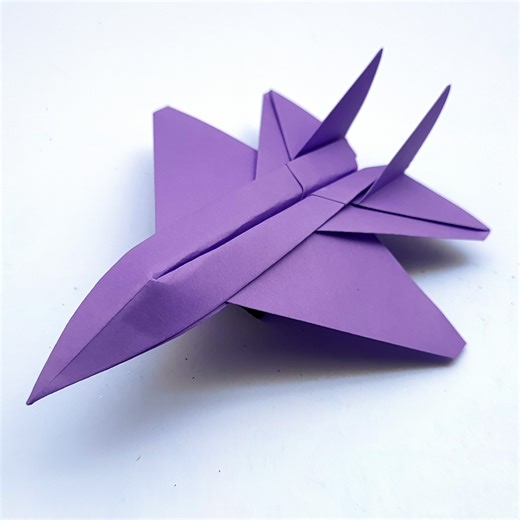 How to Make an Origami F-15 Jet Fighter - Cool Paper Plane DIY - Easy Origami Fighter Jet Tutorial for Beginners #OrigamiJetFighter #PaperAirplane #DIYCrafts | Mr. Creator