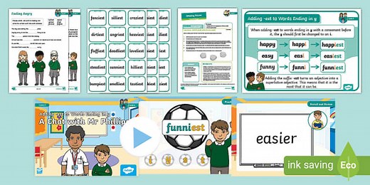 Adding -est to Words Ending in 'y' Lesson Pack - Level 6 Week 9 Lesson 2