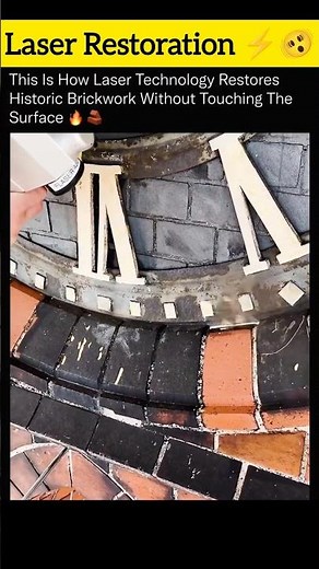 Laser Magic:Reviving Historic Buildings in a Flash #shorts #laser #restoration #cleaning #innovation
