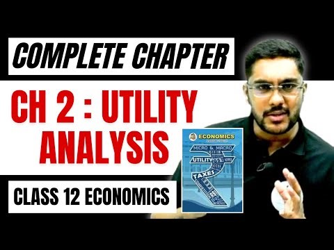 Class 12 Economics | Chapter 2 | Utility Analysis | Complete Chapter | Maharashtra Board