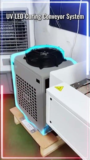 UV LED Curing Conveyor System Cooled by Industrial Chiller CW-5300