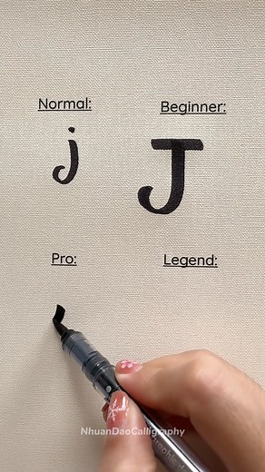 38K views · 189 reactions | Beautiful Lettering Alphabet ️ | Easy for All Levels | Nhuan Dao Calligraphy | Facebook