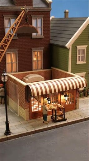 Miniature Bakery Builds Charming Storefront Timelapse