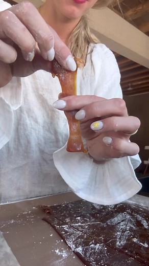 Ginger Chews 🍯! Fresh ginger, honey andmaple sugar. They're a crowd favorite around here. I didn't measure anything but will work on a recipe for you !