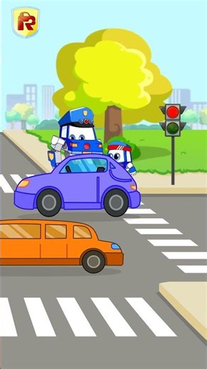 Wheels On The Road 🚗 I Stop and I Wait 🛑 Learn Safety Rules | Nursery Rhymes | RoboShorts #shorts