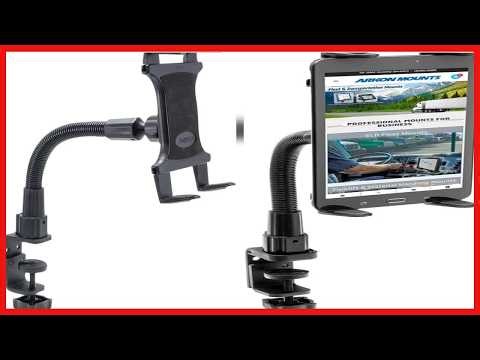 Secure and Versatile Tablet Holder with Heavy-Duty Steel C-Clamp Mount