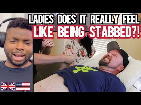 MEN TRY CHILD BIRTH LABOR CONTRACTIONS PAIN SIMULATOR! - Brit Reacts