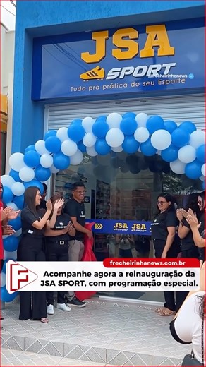 Frecheirinha News - Portal | Notícias | divulgação on Instagram: "O grande dia chegou, a reinauguração da @jsasportwear está contando com avaliação física, coffee break, stand de suplementos, stand de moda fitness e até eventos esportivos! Acompanhe tudo isso e muito mais na nossa cobertura."