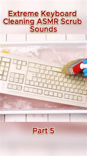 Extreme Keyboard Cleaning ASMR for Satisfying Sounds