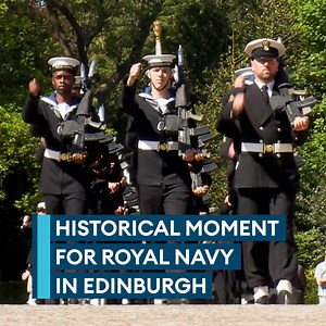 11K views · 265 reactions | For the first time ever, the Royal Navy has been tasked as the ceremonial guard for Edinburgh Castle Over 100 sailors took over the duty which is normally a British Army role‍♂️ Read more | Forces News | Facebook