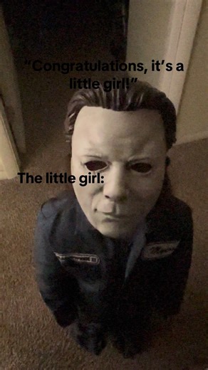 213K views · 9K reactions | That’s Michaela Myers 藍藍藍 (ttk: sarahstilwell98) #daughter #momlife #halloween #michaelmyers #scary #mask #girlmom #reels #toddlermom #halloween2025 | Twain Stores | Facebook