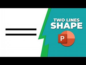 How to insert two lines shape in PowerPoint